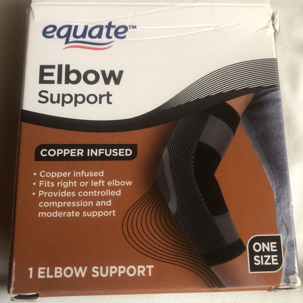 Equate Elbow Support Copper Infused Compression & Moderate Support - Picture 3 of 5